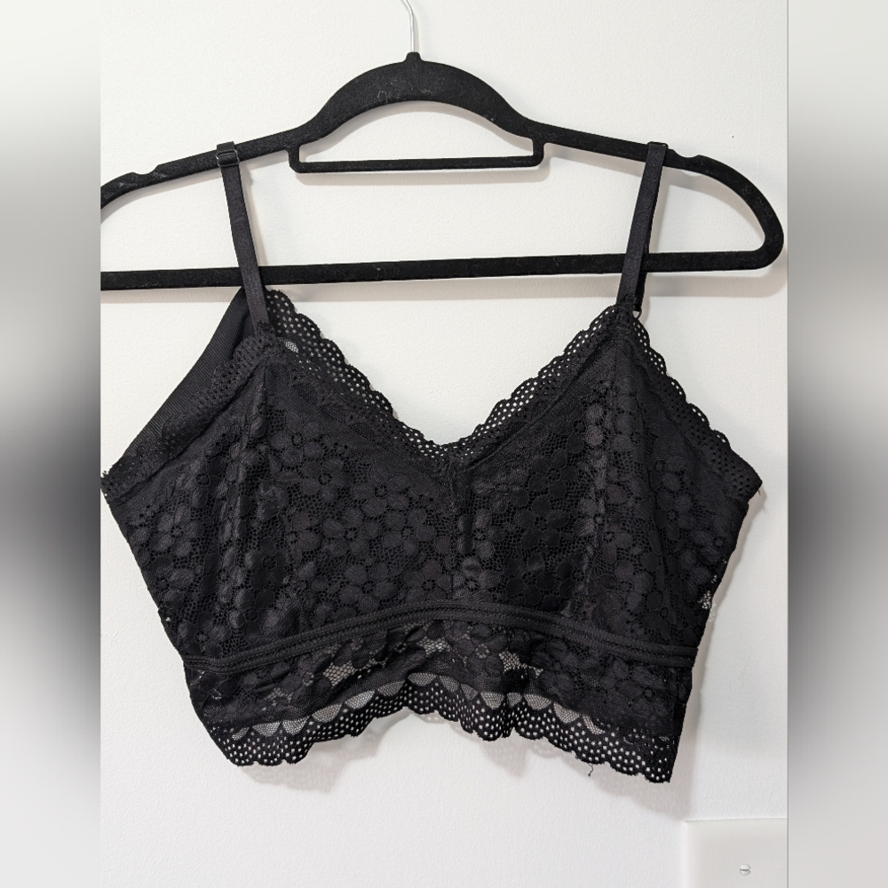 Black Lace Bralette Top